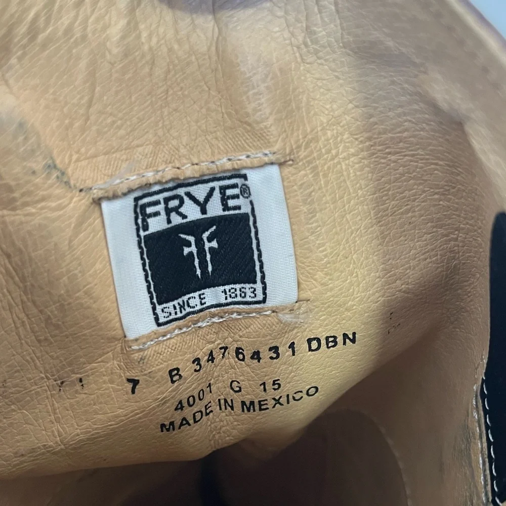 Frye Melissa Brown Leather Tall Riding Boots Size 7B